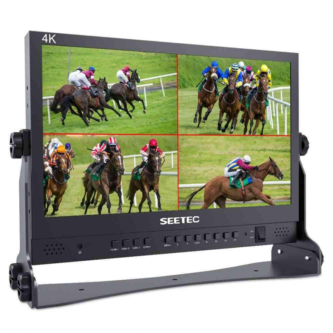 FEELWORLD ATEM156 15.6 Inch Live Streaming Broadcast Director Monitor for ATEM Mini Video Switcher Mixer Pro Studio Television Production with 4 HDMI Input Output Quad Split Display Atem - Image 2