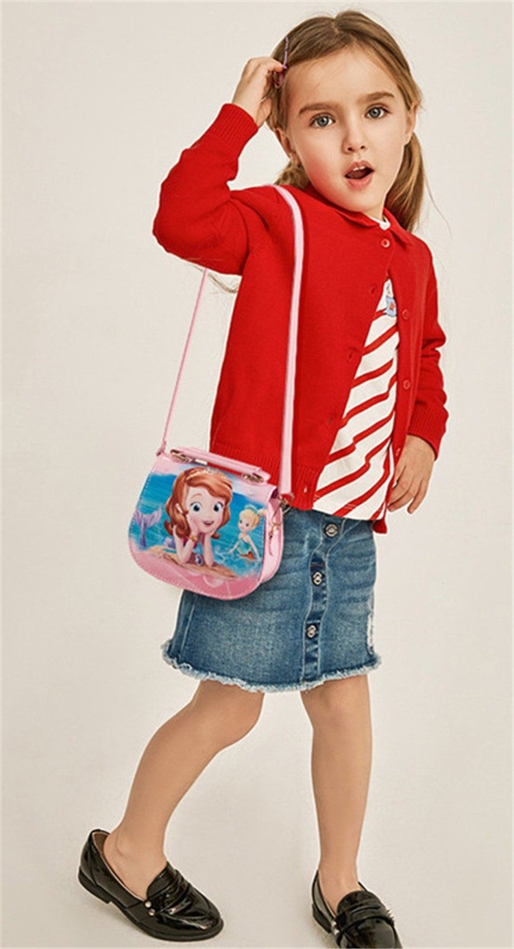 056# Whitesun Anna and Elsa frozen themed kids handbag cute birthday gift for girls - Image 2