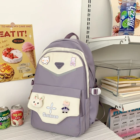 225# Whitesun Korean design school bag laptop bag school bag business bag for men and women teenagers bag picnic bag - Image 3