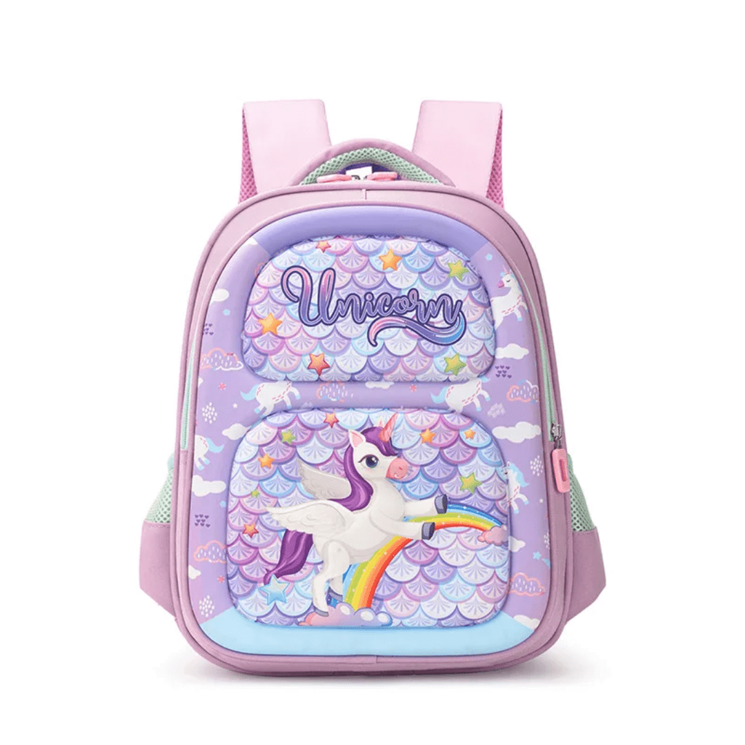 208# Whitesun Happy kindergarten Purple school bag for girls can fit a4 spacious and not bulky in size birthday gift for girls daughter niece granddaughter