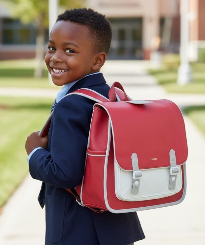 218# Whitesun KAKAXI Premium 13-Inch Kindergarten School Bag for Boys & Girls – International Standard- Pink,,maroon red,,blue colour - Image 3
