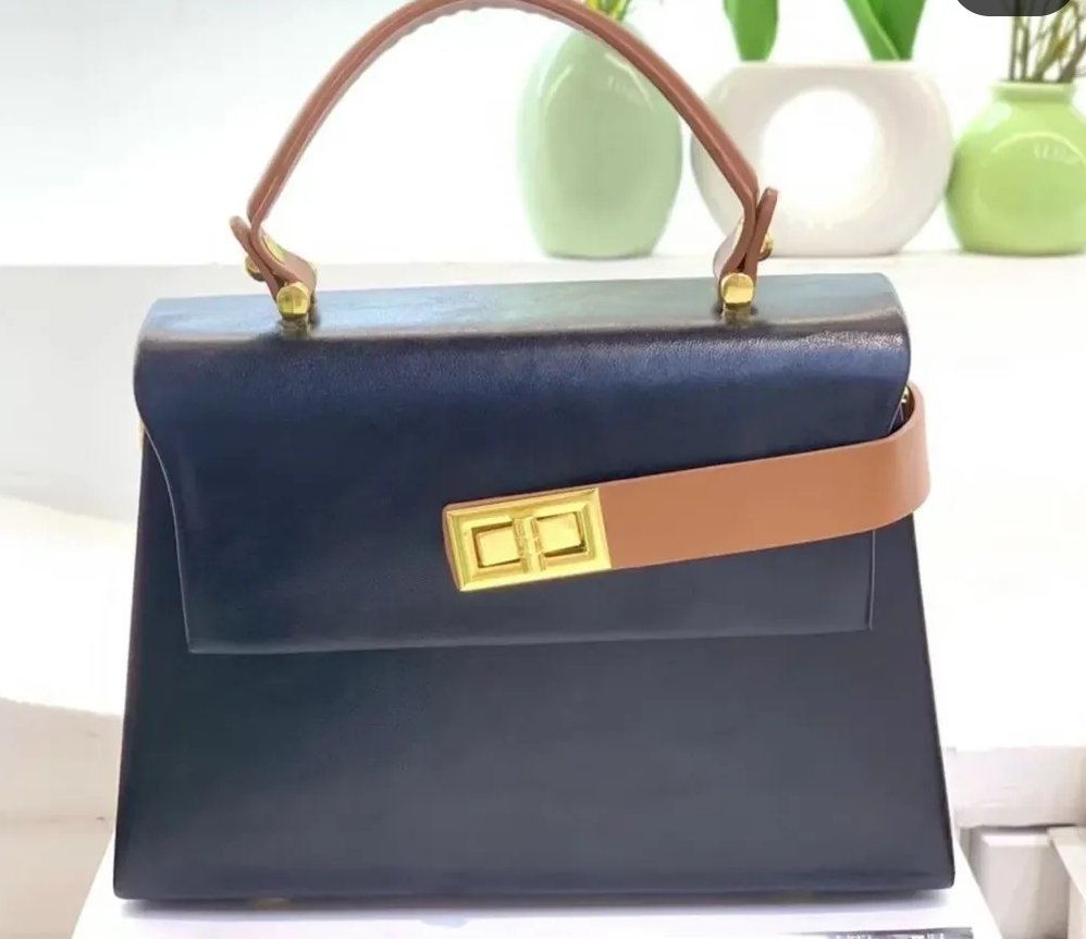 097# Whitesun Rustic Top Handle mini Ladies Handbag- Ideal Birthday gift anniversary gift and Valentine’s gift for women mom sister auntie wife colleague girlfriend cousin- Black colour