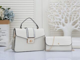 090# whitesun Mini Top handle 2in1 ladies handbag Sling bag for women teens youth birthday gift anniversary gift Valentine’s gift idea for women mom wife girlfriend secret santa gift idea- White Colour