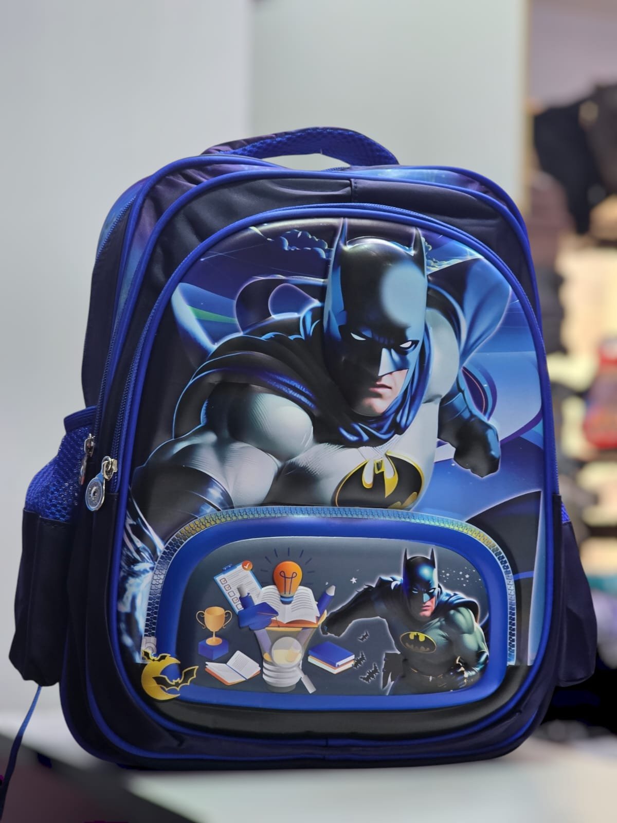 170# Whitesun Batman blue large capacity boys school bag quality primary school bag for boys birthday gift for son nephew cousin - Image 2