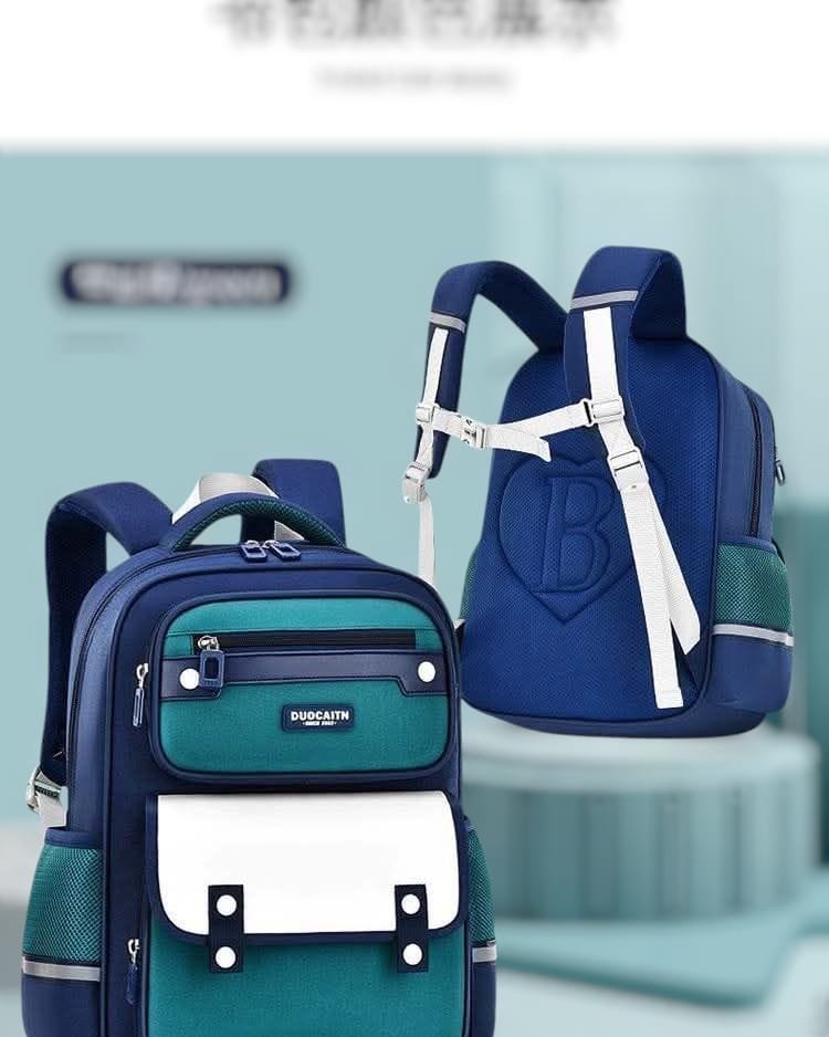 200# Whitesun Elementary Plain large capacity school bag Good quality-Purple colour - Image 3