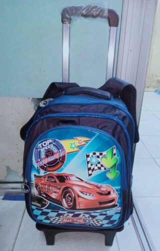 176# Whitesun Blue boys trolley bag school bag detachable