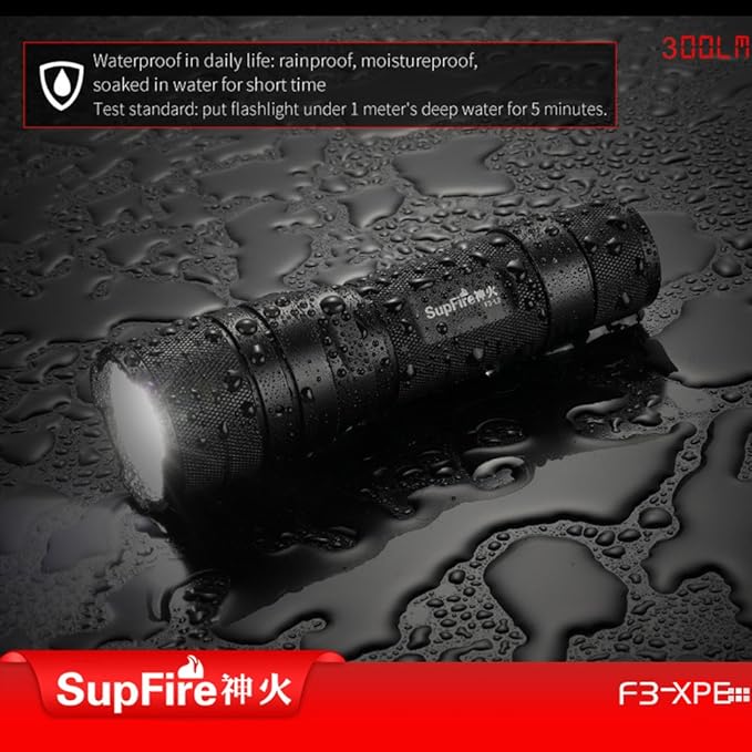 SupFire F3-L2 10W F3-XPE 3W CREE LED Zoom Flashlight (F3-XPE) - Image 7