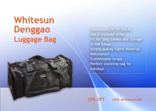 253# Whitesun Denggao Large Capacity travel duffel bag shoulder bag spacious carry-on luggage bag with shoulder strap
