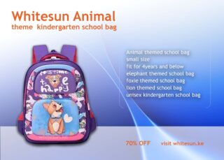 169# Whitesun Animal theme kindergarten school bag with cartoon characters