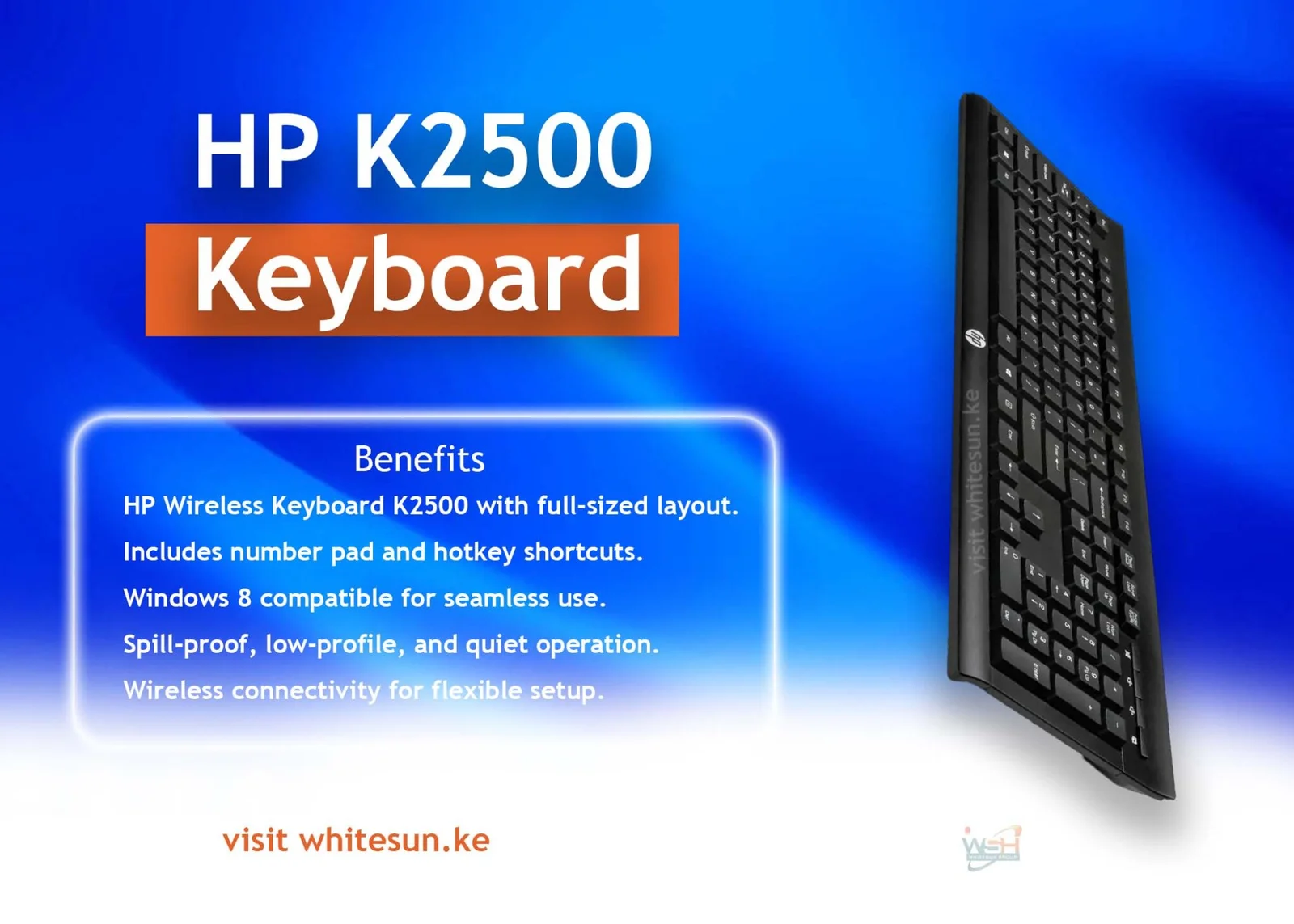HP K2500 Keyboard - Image 2