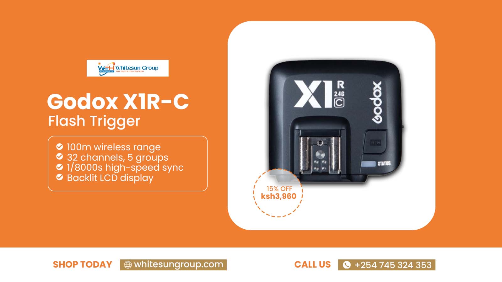 Godox X1R-C TTL Wireless Flash Trigger Receiver for Canon
