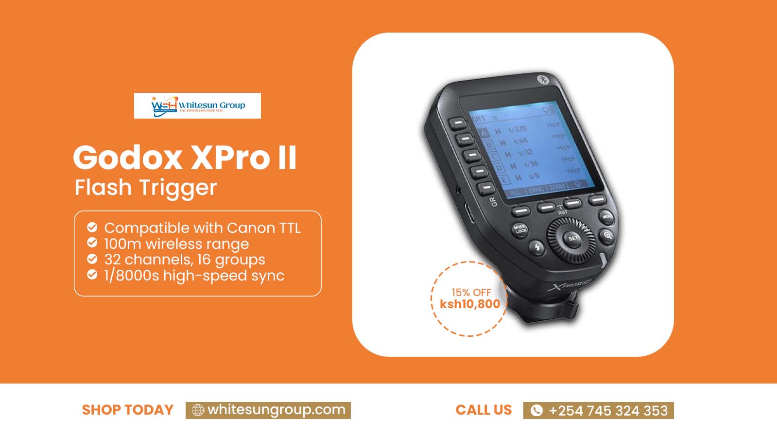 Godox XPro II TTL Wireless Flash Trigger for Canon Cameras