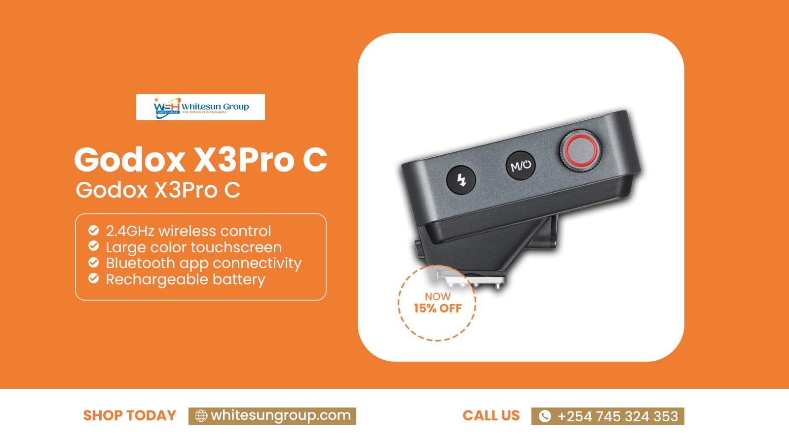 Godox X3Pro C Touchscreen TTL Wireless Flash Trigger for Canon