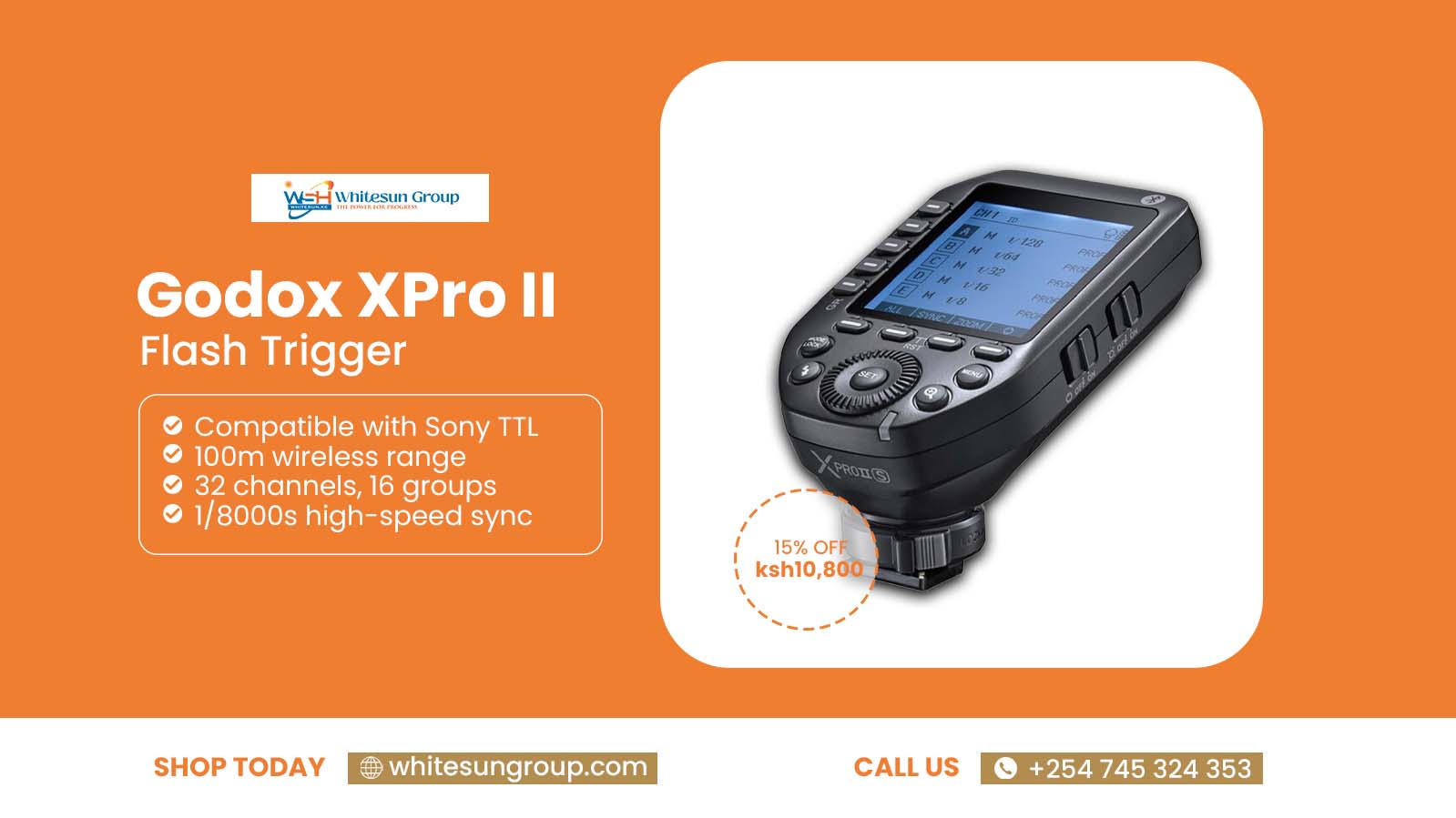 Godox XPro II TTL Wireless Flash Trigger for Sony Cameras