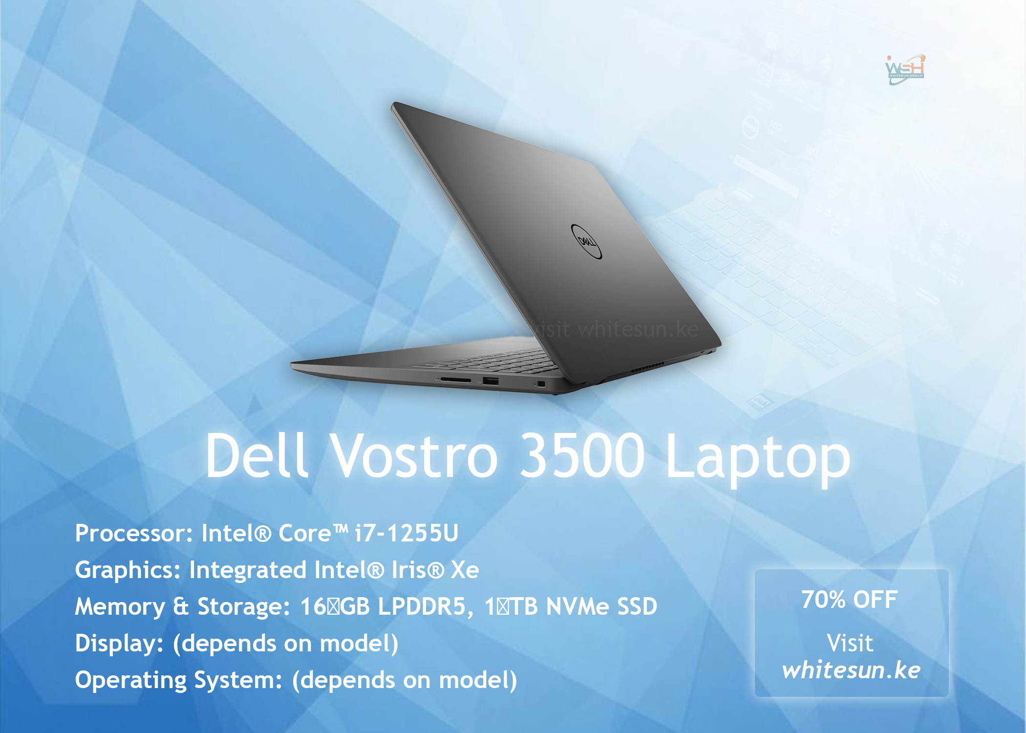 Dell Vostro 3500 Laptop – Core i7-1165G7