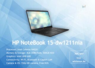 HP NoteBook 15-dw1211nia 4GB DDR4 500GB SATA HDD