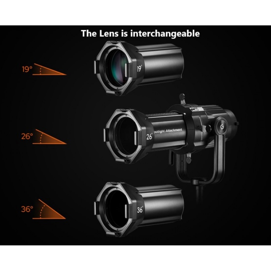 Godox VSA-26° Spotlight Lens Projector Kit - Image 5