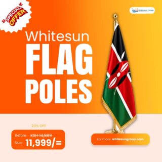 Telescopic office flag poles