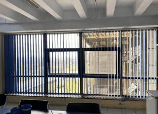 Vertical Office Blinds - blue