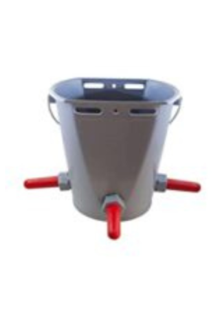 Calf Feeding Buckets with 3 teats