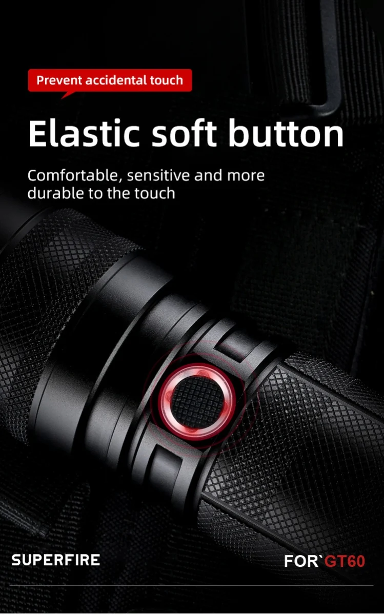 SUPERFIRE GT60 Zoom high power flashlight - Image 7