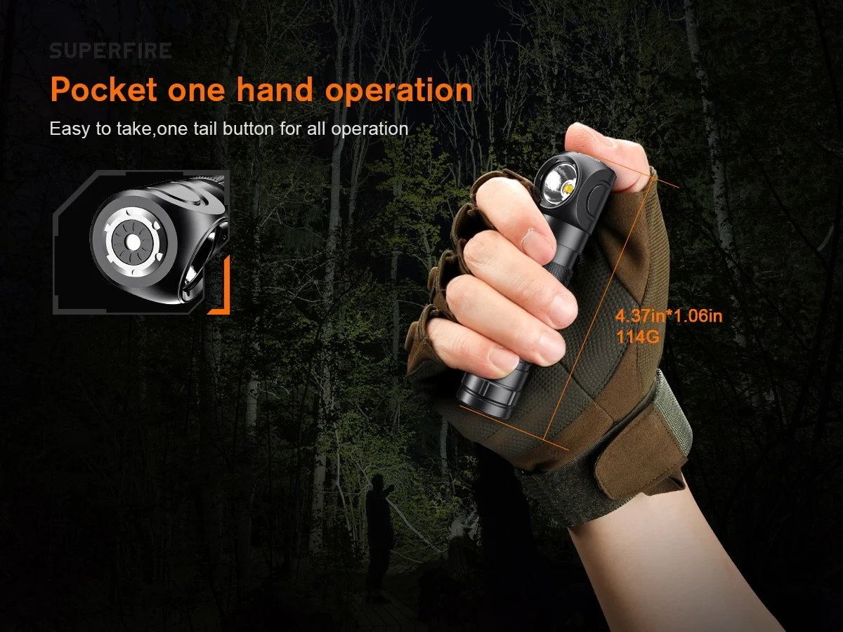 SUPERFIRE TH04 /TH04-S/TH04-U Headlamp Flashlight - Image 6