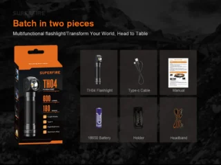 SUPERFIRE TH04-S Magnetic Rechargeable Headband Flashlight