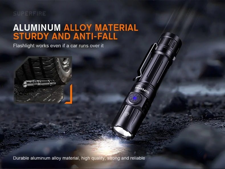 SUPERFIRE TN02 Magnetic EDC flashlight high-performance