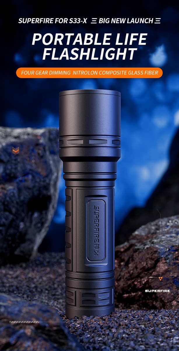 SUPERFIRE S33-X Portable Led Flashlight - Image 2