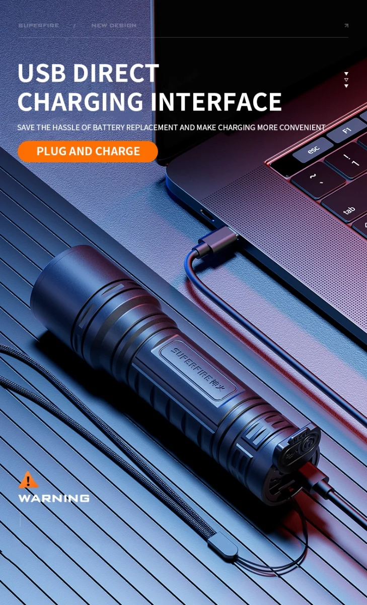 SUPERFIRE S33-X Portable Led Flashlight - Image 7