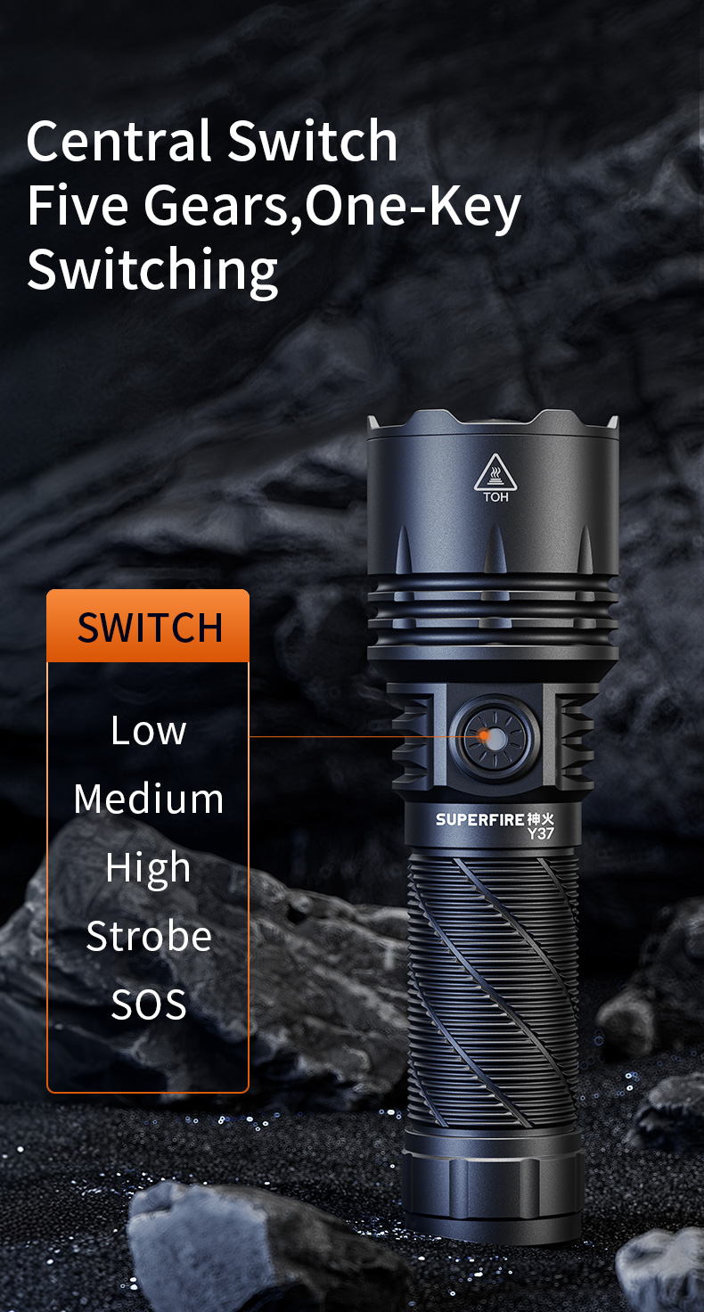 SUPERFIRE Y37 Long-Range Flashlight - Image 8