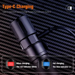 SUPERFIRE X60 15W Zoomable Powerful Flashlight Super Bright 1050 Lumens Cree XHP50 LED Pocket Torch Light