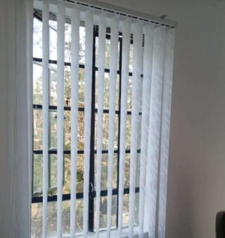 Vertical Office Blinds - grey
