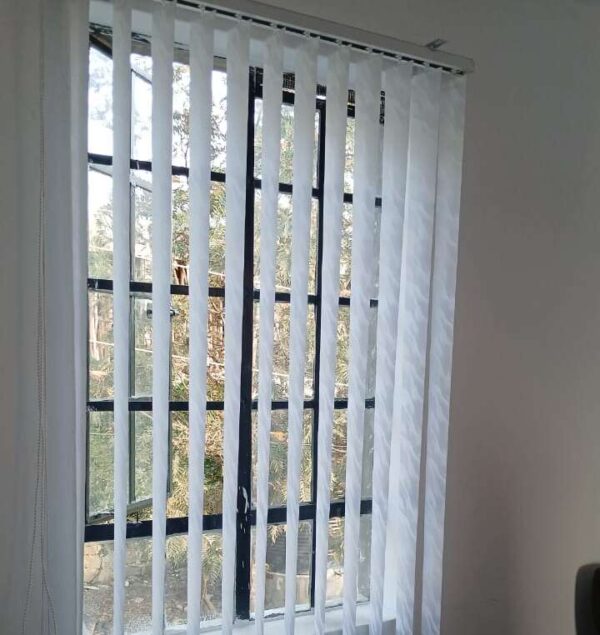 Vertical Office Blinds - grey