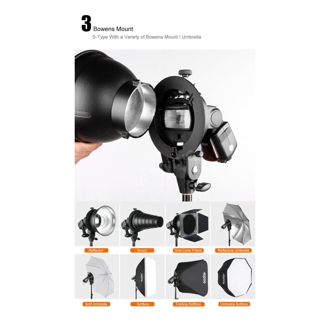 Godox S-type Bracket Bowens S Mount Holder - Image 7