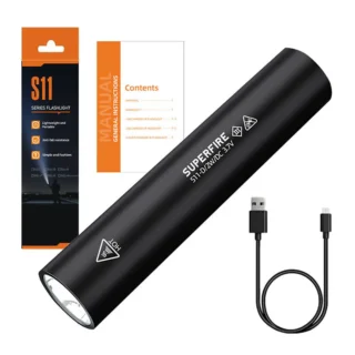 Superfire S11-D Flashlight, 135lm, USB