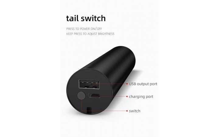 Mini flashlight Superfire S11-X 700lm USB Black - Image 5