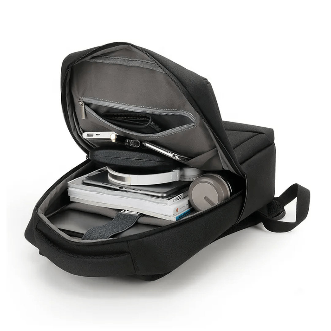 260# Whitesun Hp Slimfit laptop bag with USB cable college bag business backpack blue - Image 4