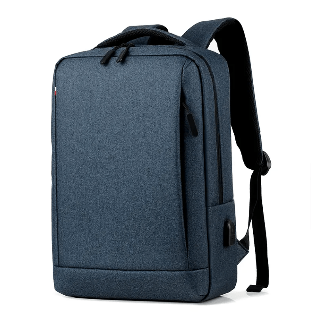 260# Whitesun Hp Slimfit laptop bag with USB cable college bag business backpack blue - Image 2