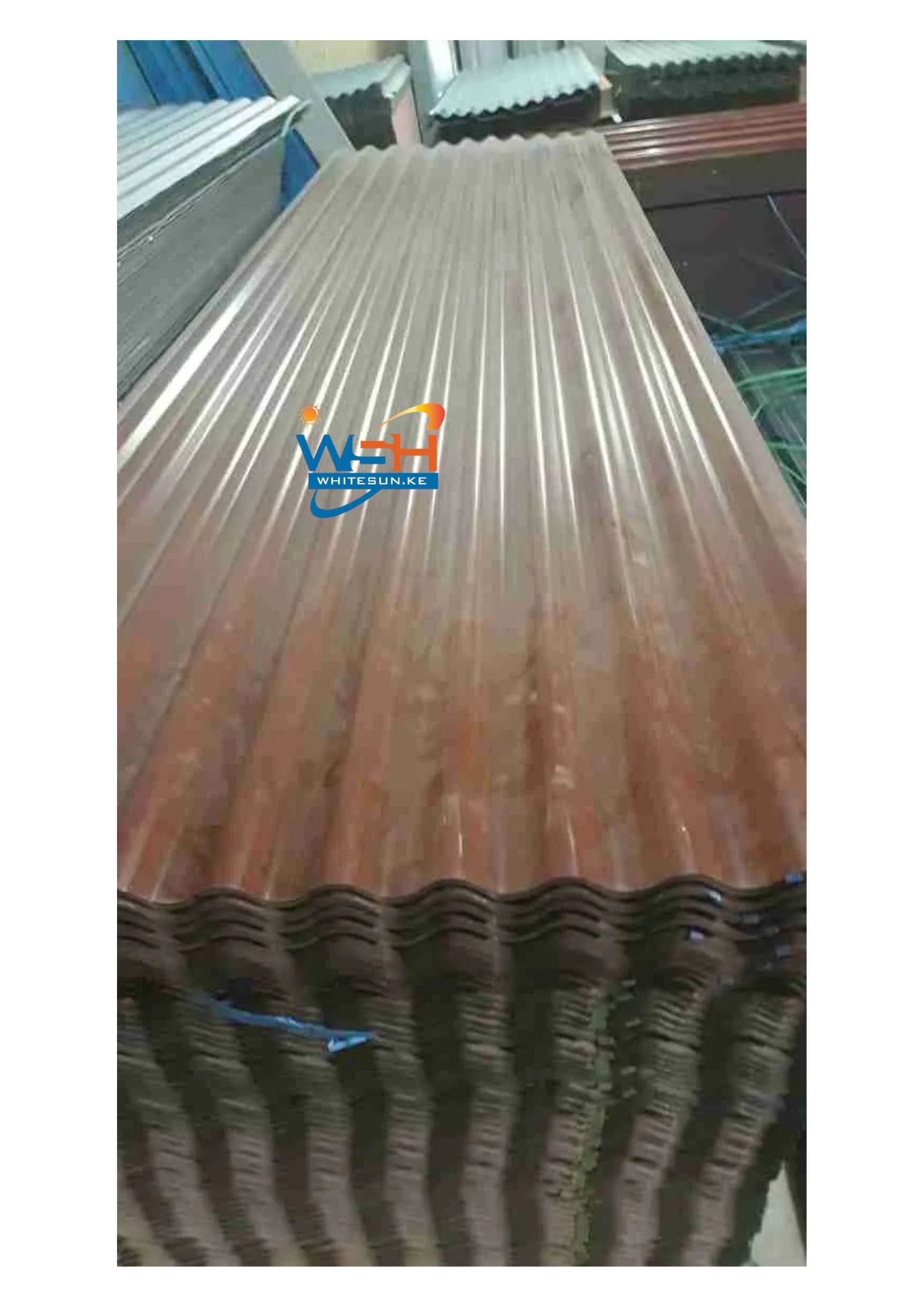 Corrugated Coloured Iron Sheet 2 Meters Tile Red