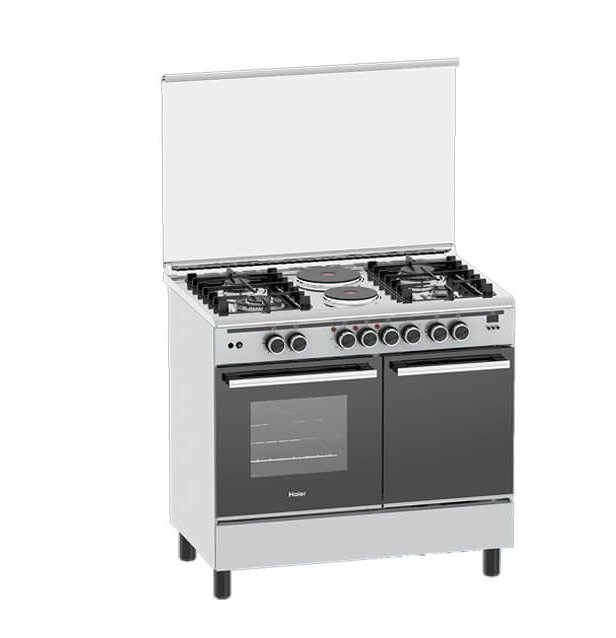 Haier 4 Gas Burner + 2 Electric Plates 60x90 Cooker - HCR6042DES - Image 5