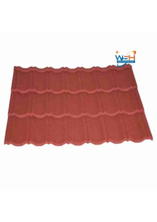 Tactile Stone Coated Steel Roofing Tile Classic Profile Rosso Shade