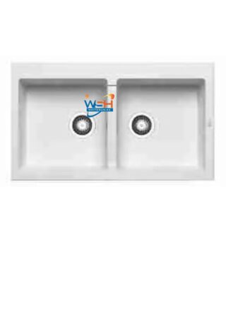 Granite kitchen double bowl sink