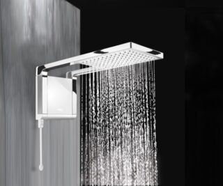 Lorenzetti Instant Shower Aquastorm White Chrome