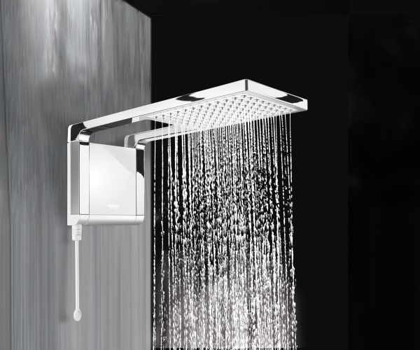 Lorenzetti Instant Shower Aquastorm White Chrome