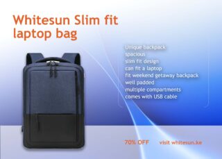 261# Whitesun Slim fit laptop bag with multiple compartments laptop compartment and luggage with USB cable