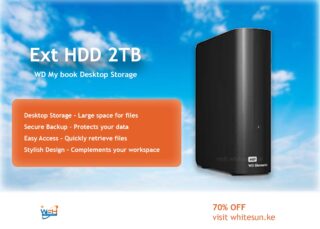 Ext HDD 2TB 3.5″ WD My book Desktop Storage