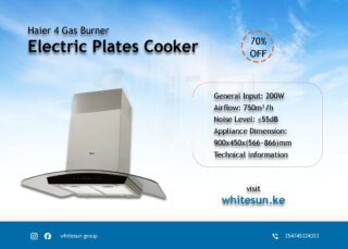 HAIER 90CM KITCHEN CHIMNEY HOOD - HXD90D-750SB