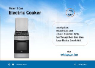 Haier 3Gas + 1Electric 50X60 Cooker with Electric Oven - ECR1031B