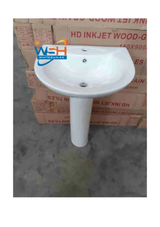 Pedestal Wash Hand Basin 18″ by 12″ White 312